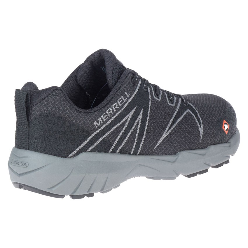 Chaussure de Securite Merrell Fullbench 55 Alloy Toe Noir Homme | B.E.WRMX